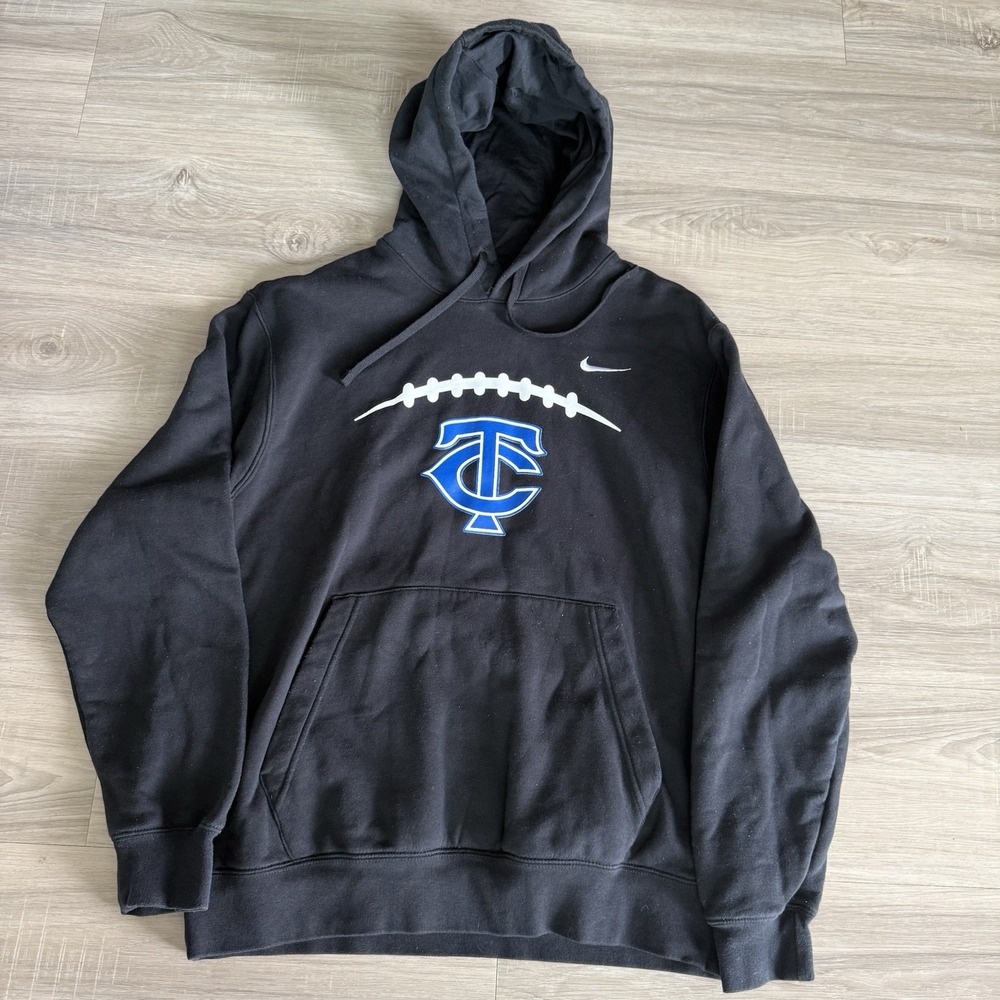 Nike Carolina Thunder Football Hoodie Size Men's Large‎ Hooded Swoosh